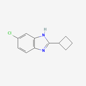 molecular formula C11H11ClN2 B1400706 5-Chloro-2-cyclobutyl-1H-benzimidazole CAS No. 4887-93-8