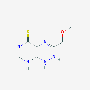 3-(methoxymethyl)-2,8-dihydro-1H-pyrimido[5,4-e][1,2,4]triazine-5-thione