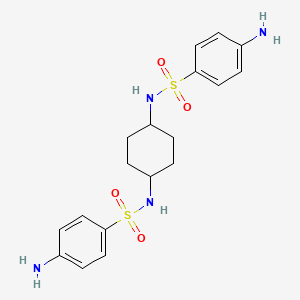 4-amino-N-[4-[(4-aminophenyl)sulfonylamino]cyclohexyl]benzenesulfonamide