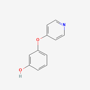 molecular formula C11H9NO2 B1400712 3-(Pyridin-4-yloxy)phenol CAS No. 103856-58-2