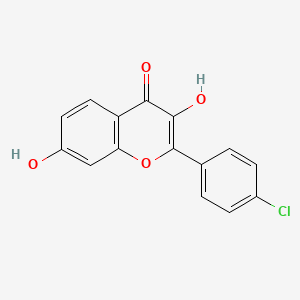 2-(4-Chlorophenyl)-3,7-dihydroxychromen-4-one