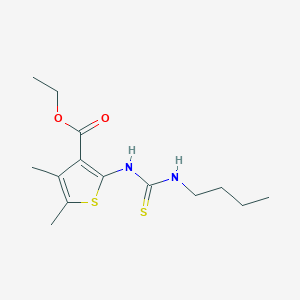 Ethyl 2-(butylcarbamothioylamino)-4,5-dimethylthiophene-3-carboxylate