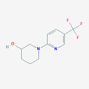 molecular formula C11H13F3N2O B1400717 1-(5-(Trifluoromethyl)pyridin-2-yl)piperidin-3-ol CAS No. 1306164-11-3