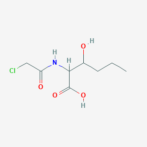 molecular formula C8H14ClNO4 B14007174 Chloroacetyl-D-beta-hydroxynorleucine B CAS No. 59286-27-0