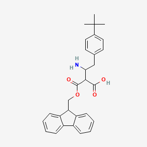 3-amino-4-(4-tert-butylphenyl)-2-(9H-fluoren-9-ylmethoxycarbonyl)butanoic acid