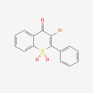 3-Bromo-2-phenyl-1-benzothiopyran-1,1,4-trione