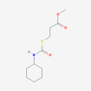 Methyl 3-(cyclohexylcarbamoylsulfanyl)propanoate