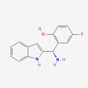 (S)-2-[Amino(2-indolyl)methyl]-4-fluorophenol