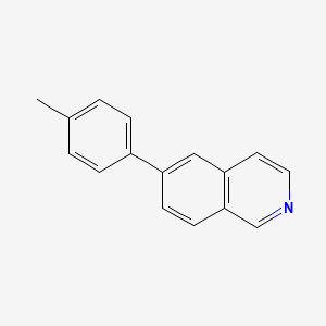 molecular formula C16H13N B14007208 6-(4-Methylphenyl)isoquinoline 