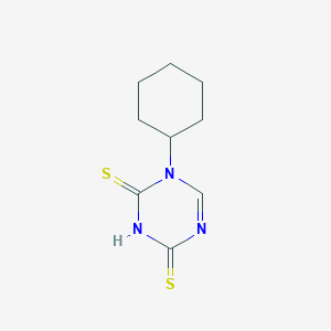 1-Cyclohexyl-1,3,5-triazine-2,4-dithione