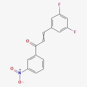 3-(3,5-difluorophenyl)-1-(3-nitrophenyl)prop-2-en-1-one