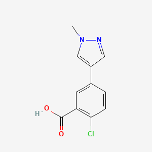 2-Chloro-5-(1-methyl-1H-pyrazol-4-yl)benzoic acid