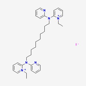 N,N'-bis(1-ethylpyridin-1-ium-2-yl)-N,N'-dipyridin-2-yldecane-1,10-diamine;iodide