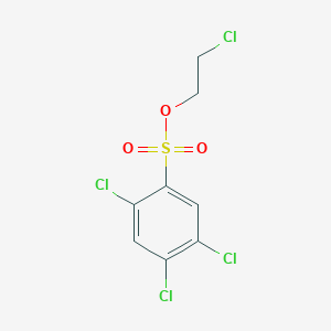 molecular formula C8H6Cl4O3S B14007282 2-Chloroethyl 2,4,5-trichlorobenzene-1-sulfonate CAS No. 85650-12-0