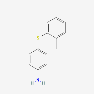 molecular formula C13H13NS B1400730 4-[(2-甲基苯基)硫基]苯胺 CAS No. 76590-35-7