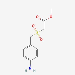 Methyl 2-[(4-aminophenyl)methylsulfonyl]acetate