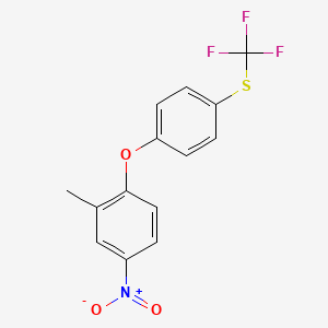 2-Methyl-4-nitro-1-[4-(trifluoromethyl)sulphanylphenoxy]benzene