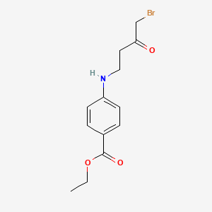 Ethyl 4-[(4-bromo-3-oxobutyl)amino]benzoate