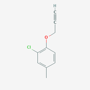 molecular formula C10H9ClO B1400732 2-Chloro-4-methyl-1-(prop-2-yn-1-yloxy)benzene CAS No. 1251286-38-0
