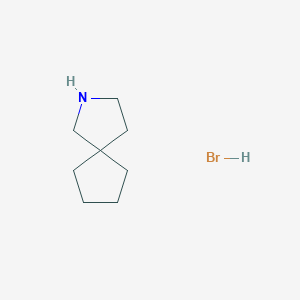 molecular formula C8H16BrN B14007325 2-Azaspiro[4.4]nonane,hydrobromide CAS No. 1073-09-2