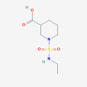 molecular formula C8H16N2O4S B1400733 1-(N-ethylsulfamoyl)piperidine-3-carboxylic acid CAS No. 1179080-56-8