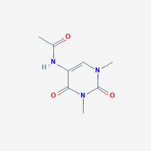 molecular formula C8H11N3O3 B14007333 N-(1,3-dimethyl-2,4-dioxopyrimidin-5-yl)acetamide CAS No. 16952-91-3