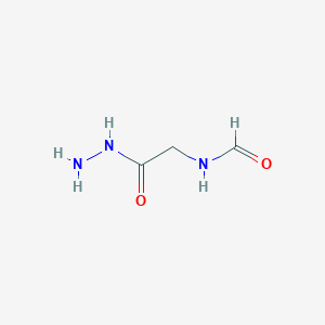 molecular formula C3H7N3O2 B14007348 N-(2-hydrazinyl-2-oxoethyl)formamide CAS No. 40868-95-9