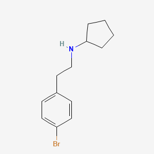 molecular formula C13H18BrN B1400736 N-[2-(4-溴苯基)乙基]环戊胺 CAS No. 1183453-21-5