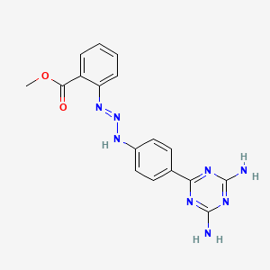 Methyl 2-{(1e)-3-[4-(4,6-diamino-1,3,5-triazin-2-yl)phenyl]triaz-1-en-1-yl}benzoate