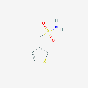 molecular formula C5H7NO2S2 B1400737 Thiophen-3-ylmethanesulfonamide CAS No. 1183629-62-0