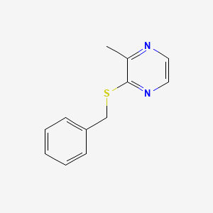 molecular formula C12H12N2S B14007386 2-(Benzylsulfanyl)-3-methylpyrazine CAS No. 74990-49-1