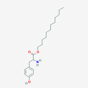 molecular formula C21H35NO3 B14007387 Dodecyl 2-amino-3-(4-hydroxyphenyl)propanoate CAS No. 84808-37-7