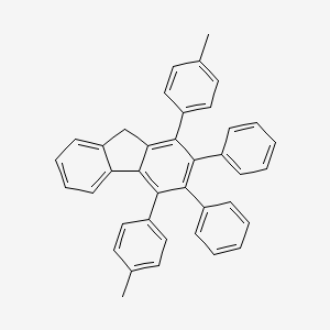 molecular formula C39H30 B14007428 1,4-bis(4-methylphenyl)-2,3-diphenyl-9H-fluorene CAS No. 78112-48-8