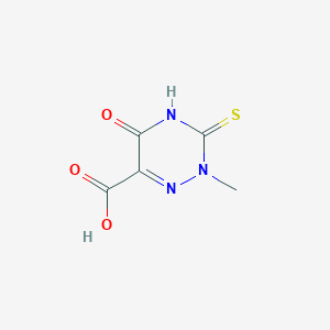 2-Methyl-5-oxo-3-sulfanylidene-1,2,4-triazine-6-carboxylic acid