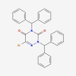 6-Bromo-2,4-bis(diphenylmethyl)-1,2,4-triazine-3,5(2h,4h)-dione