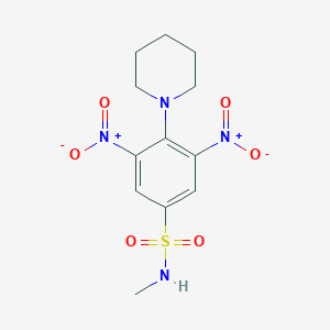 N-Methyl-3,5-dinitro-4-(piperidin-1-yl)benzene-1-sulfonamide