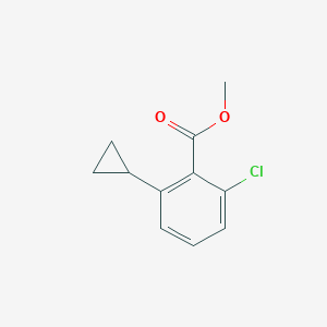 molecular formula C11H11ClO2 B14007492 Methyl 2-chloro-6-cyclopropylbenzoate 