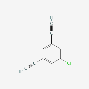 molecular formula C10H5Cl B14007493 1-Chloro-3,5-diethynylbenzene 