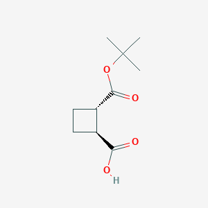 molecular formula C10H16O4 B14007502 (1S,2S)-2-tert-butoxycarbonylcyclobutanecarboxylic acid 