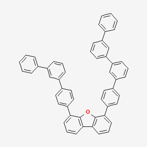 4-[4-(3-phenylphenyl)phenyl]-6-[4-[3-(3-phenylphenyl)phenyl]phenyl]dibenzofuran