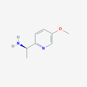 molecular formula C8H12N2O B1400756 (R)-1-(5-Methoxypyridin-2-yl)ethanamine CAS No. 953780-25-1