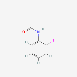 molecular formula C8H8INO B14007574 N-[2-Iodo(3,4,5,6-2H)phenyl]acetamide 