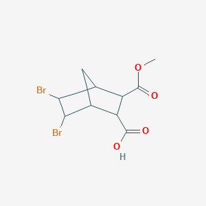 5,6-Dibromo-3-(methoxycarbonyl)bicyclo[2.2.1]heptane-2-carboxylic acid