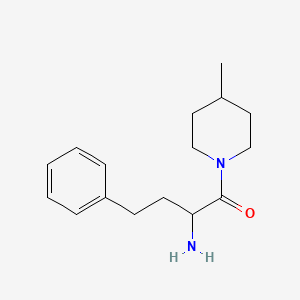 molecular formula C16H24N2O B1400759 1-Butanone, 2-amino-1-(4-methyl-1-piperidinyl)-4-phenyl- CAS No. 1198054-64-6