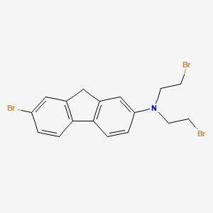 7-bromo-N,N-bis(2-bromoethyl)-9H-fluoren-2-amine