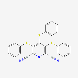 3,4,5-Tris(phenylsulfanyl)pyridine-2,6-dicarbonitrile