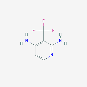 molecular formula C6H6F3N3 B1400763 2,4-Diamino-3-(trifluoromethyl)pyridine CAS No. 1227563-89-4