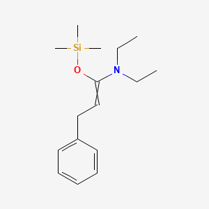 N,N-Diethyl-3-phenyl-1-[(trimethylsilyl)oxy]prop-1-en-1-amine