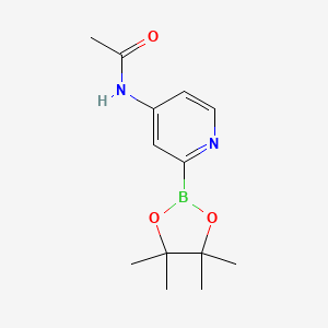 N-(2-(4,4,5,5-Tetramethyl-1,3,2-dioxaborolan-2-YL)pyridin-4-YL)acetamide