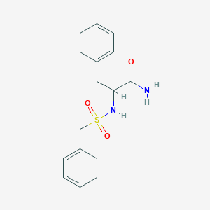 molecular formula C16H18N2O3S B14007666 2-(Benzylsulfonylamino)-3-phenylpropanamide CAS No. 7475-20-9